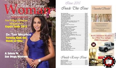 Aall In Limo Featured in the San Diego Woman Magazine