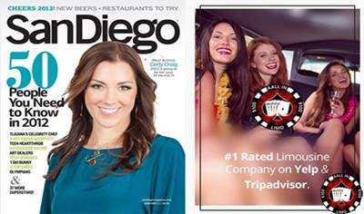 Aall In Limo Featured in the San Diego Magazine