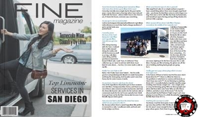 Aall In Limo Featured in FINE Magazine